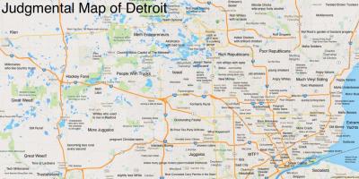 Dömande karta Detroit